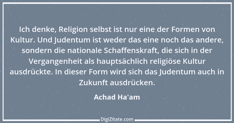 Zitat von Achad Ha'am 1