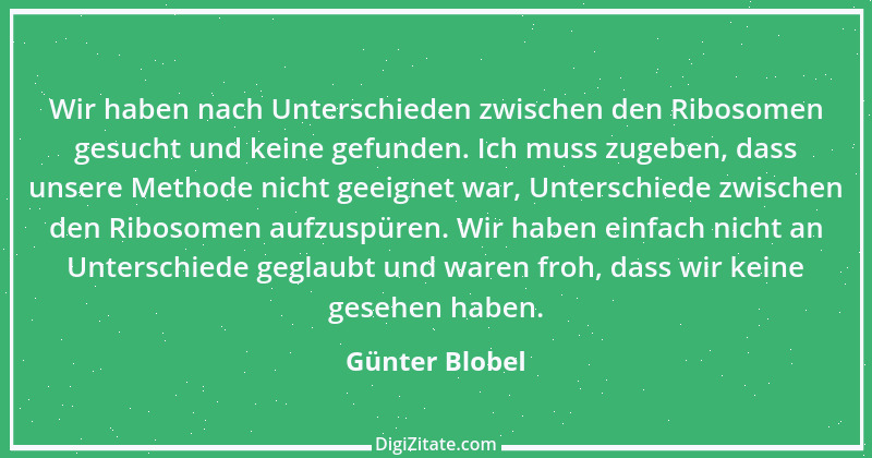 Zitat von Günter Blobel 2