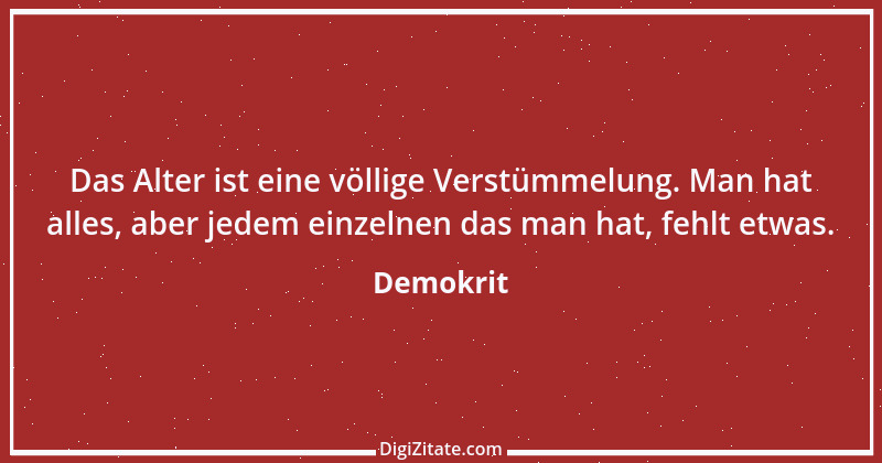 Zitat von Demokrit 7