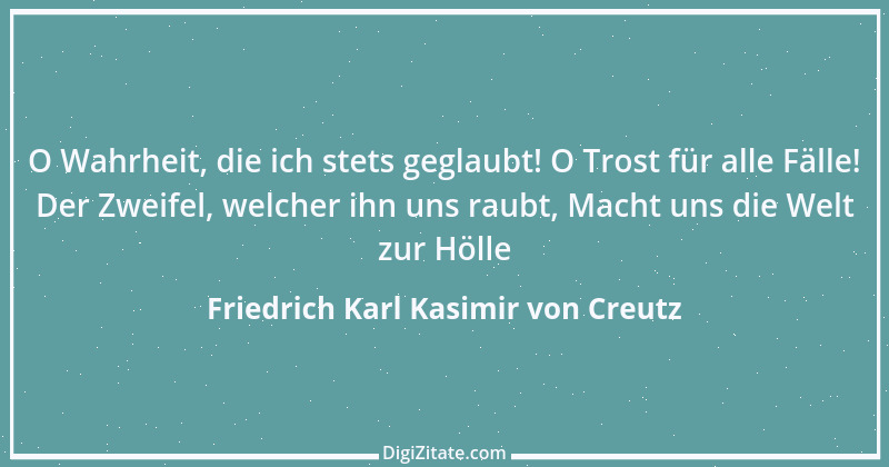 Zitat von Friedrich Karl Kasimir von Creutz 2