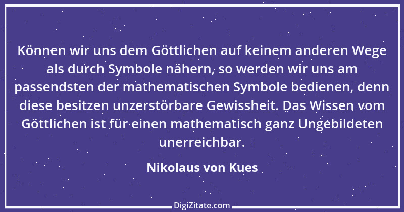 Zitat von Nikolaus von Kues 19