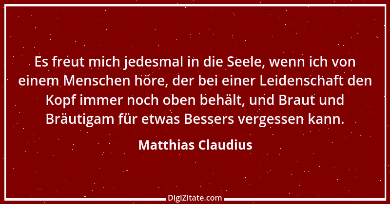 Zitat von Matthias Claudius 2