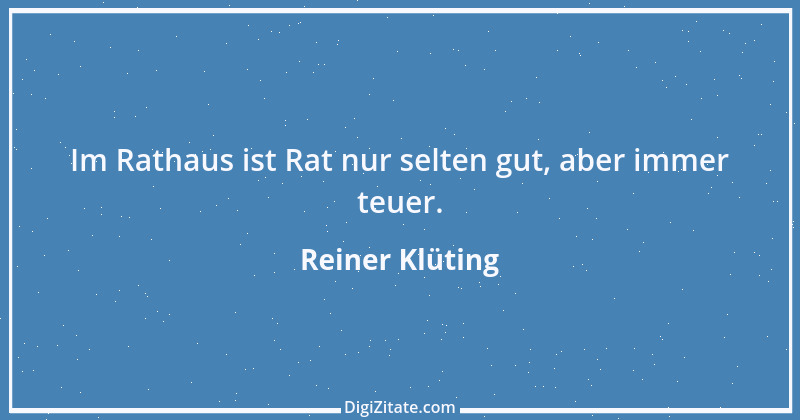 Zitat von Reiner Klüting 84