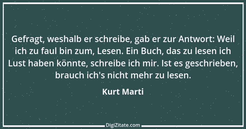 Zitat von Kurt Marti 98