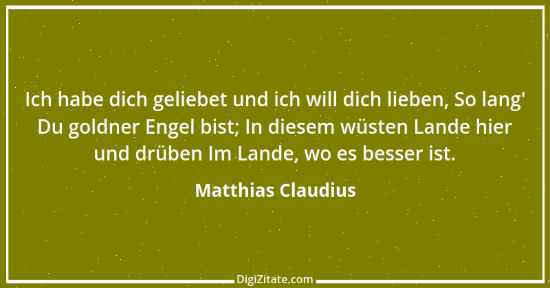 Zitat von Matthias Claudius 3