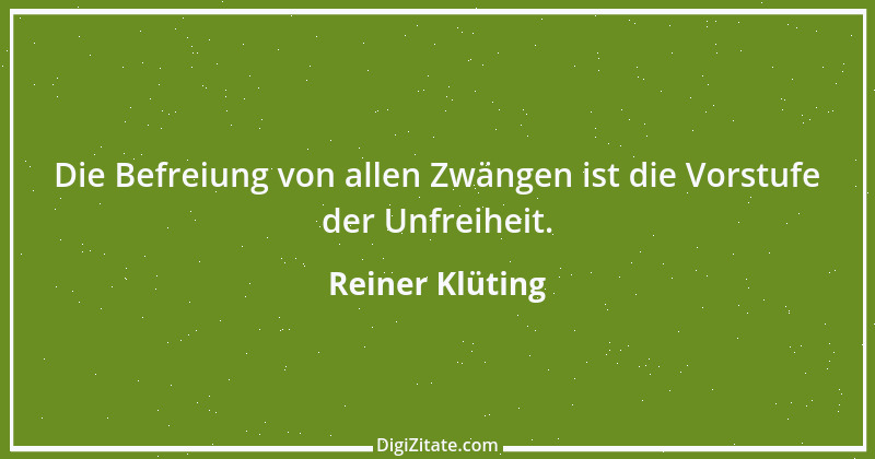 Zitat von Reiner Klüting 85