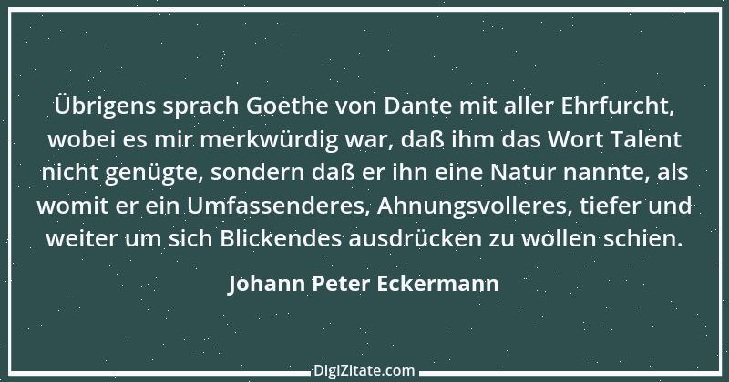 Zitat von Johann Peter Eckermann 31