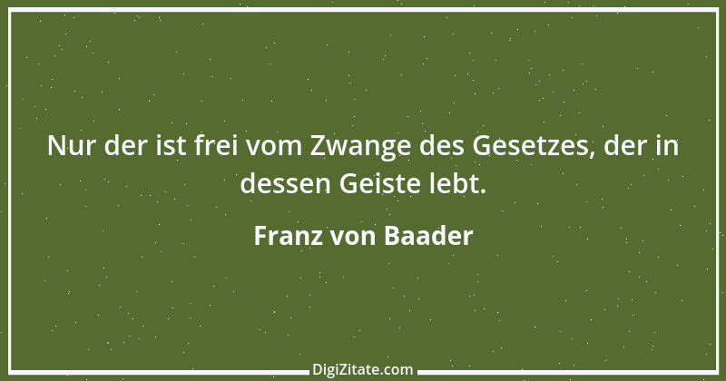 Zitat von Franz von Baader 10