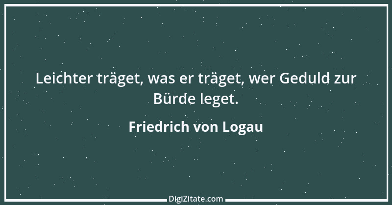 Zitat von Friedrich von Logau 61