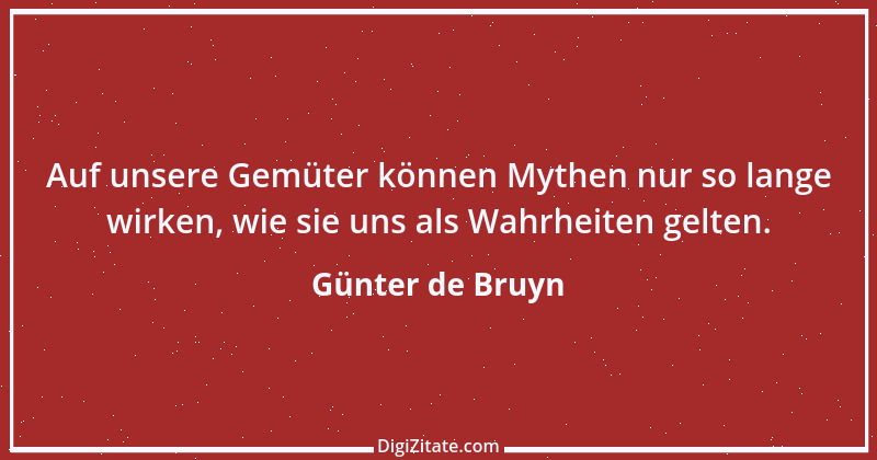 Zitat von Günter de Bruyn 1