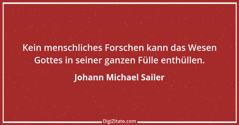 Zitat von Johann Michael Sailer 27