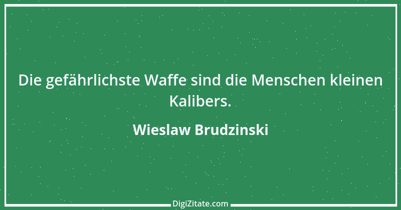 Zitat von Wieslaw Brudzinski 99