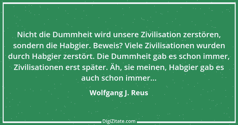 Zitat von Wolfgang J. Reus 1146