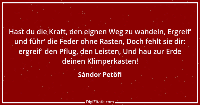 Zitat von Sándor Petőfi 18