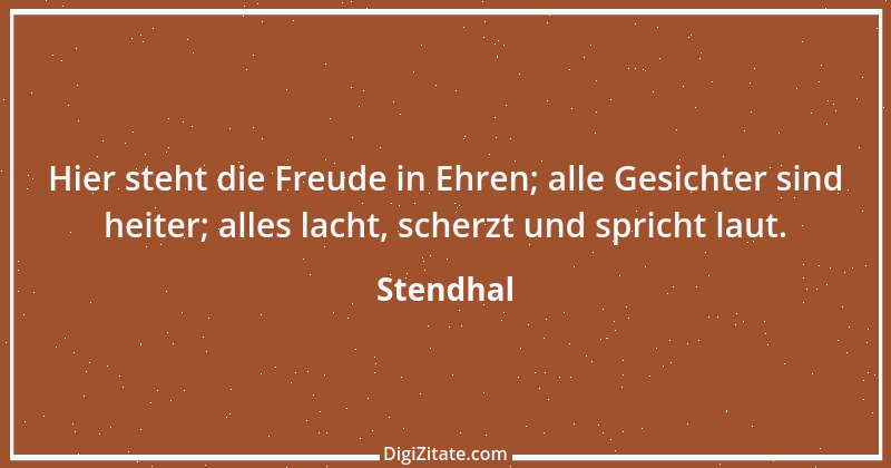 Zitat von Stendhal 277