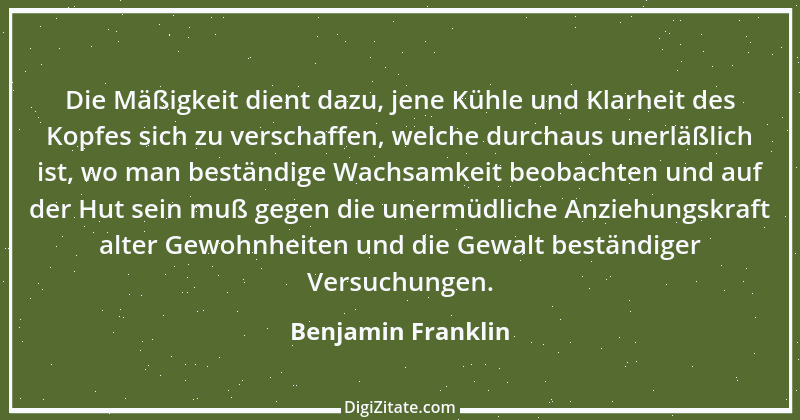 Zitat von Benjamin Franklin 164