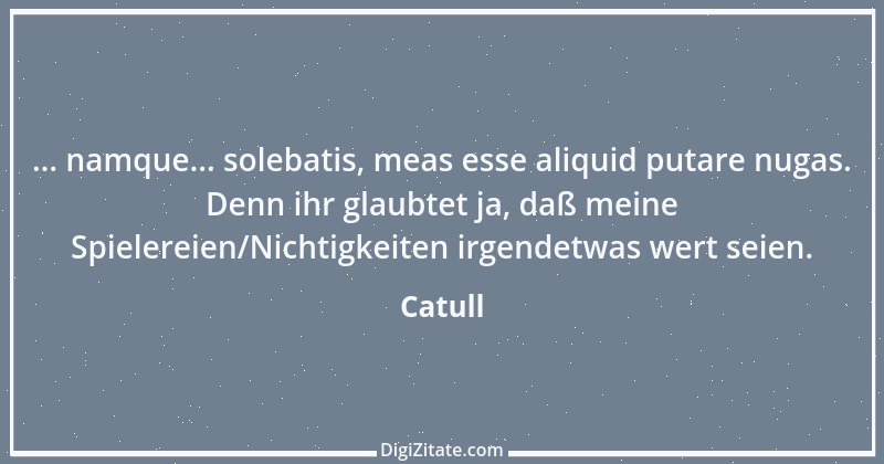 Zitat von Catull 17