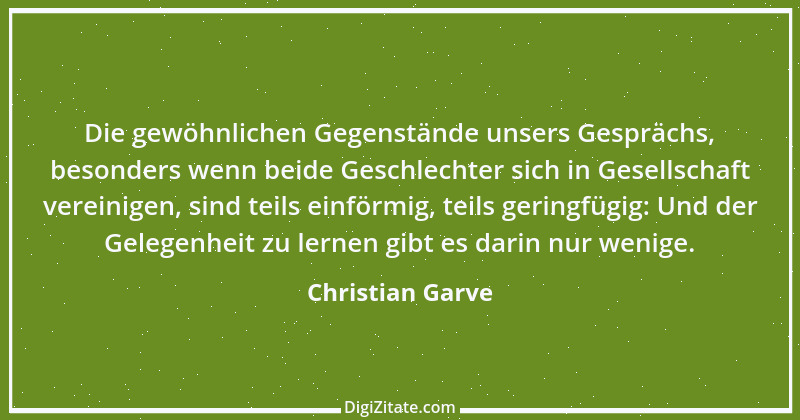 Zitat von Christian Garve 1