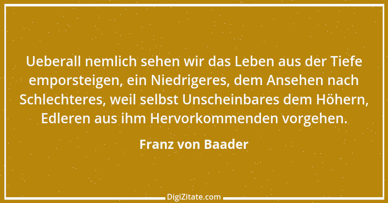 Zitat von Franz von Baader 13