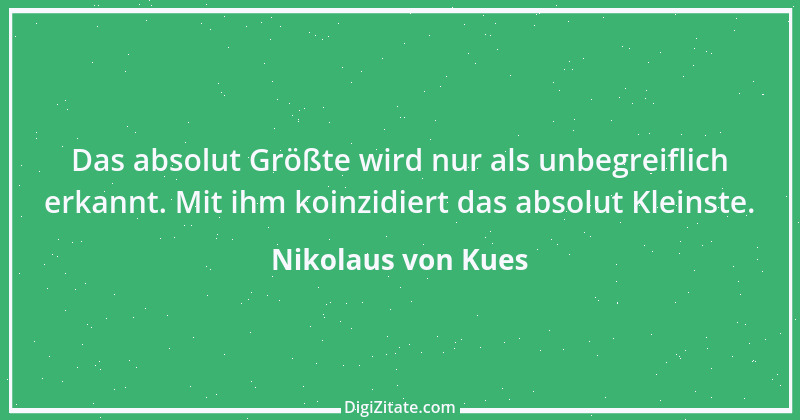 Zitat von Nikolaus von Kues 25