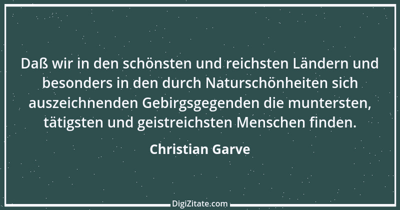 Zitat von Christian Garve 2