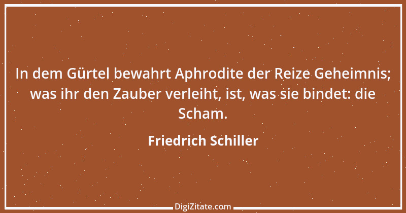 Zitat von Friedrich Schiller 1827