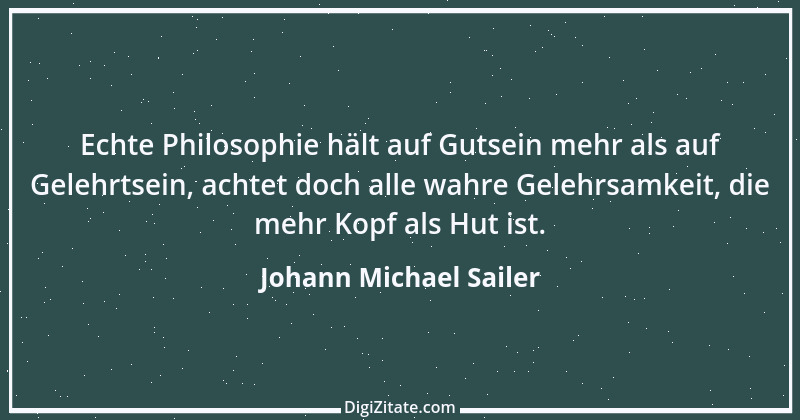 Zitat von Johann Michael Sailer 31