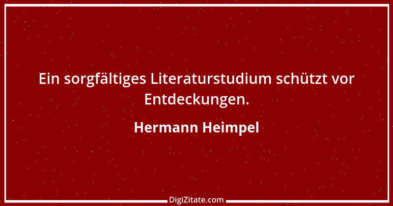 Zitat von Hermann Heimpel 1