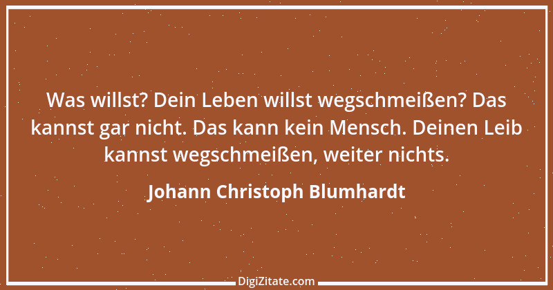 Zitat von Johann Christoph Blumhardt 6