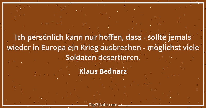 Zitat von Klaus Bednarz 1