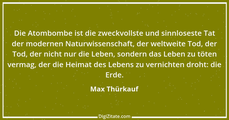 Zitat von Max Thürkauf 1