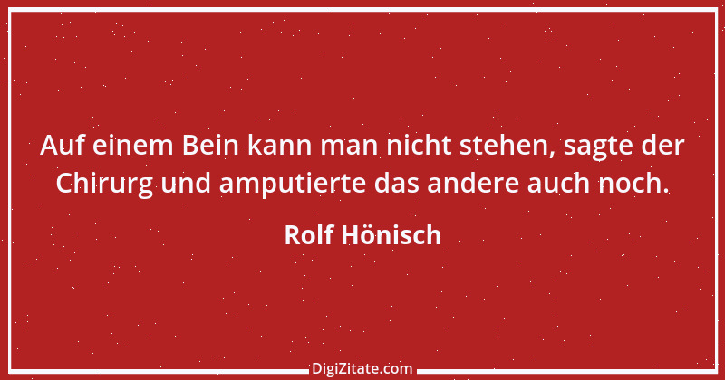 Zitat von Rolf Hönisch 1