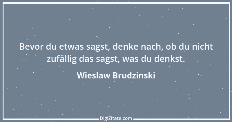 Zitat von Wieslaw Brudzinski 105