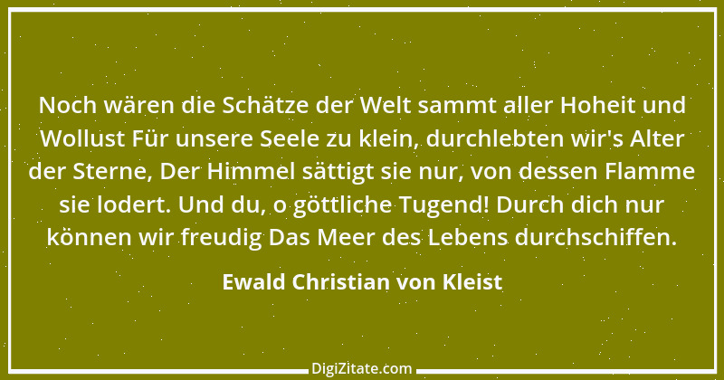 Zitat von Ewald Christian von Kleist 21