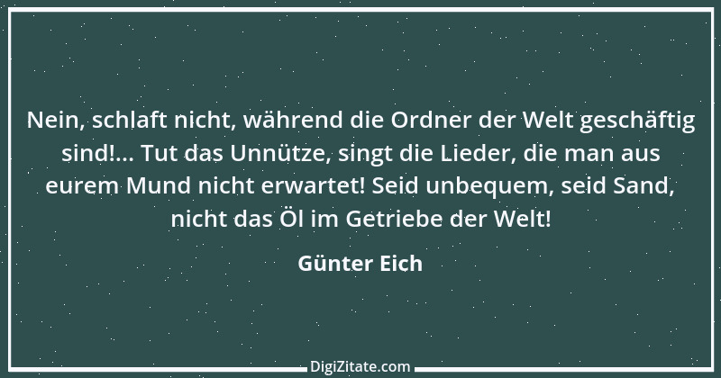 Zitat von Günter Eich 7