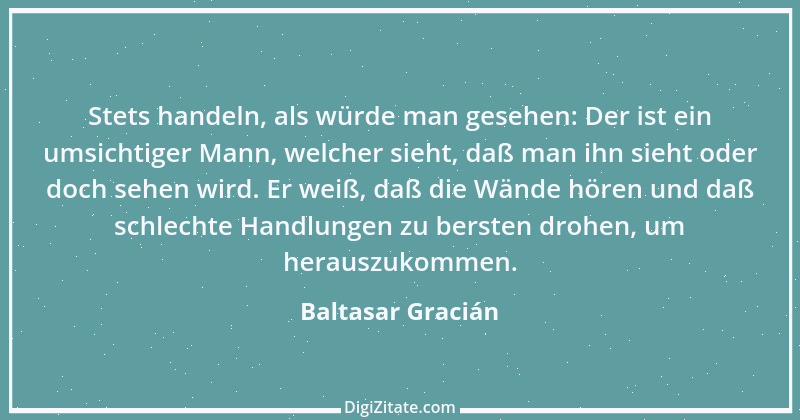 Zitat von Baltasar Gracián 120