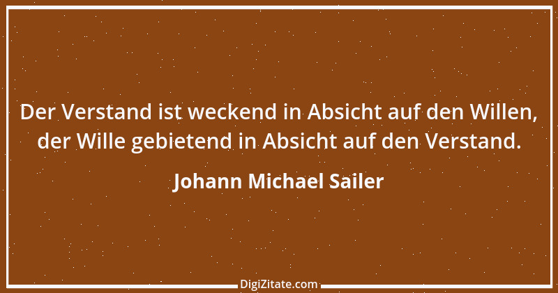 Zitat von Johann Michael Sailer 36