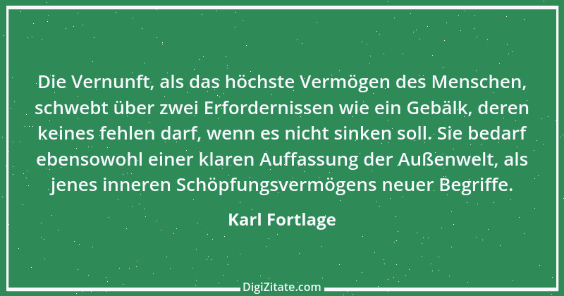 Zitat von Karl Fortlage 2