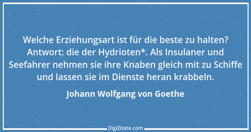 Zitat von Johann Wolfgang von Goethe 1785