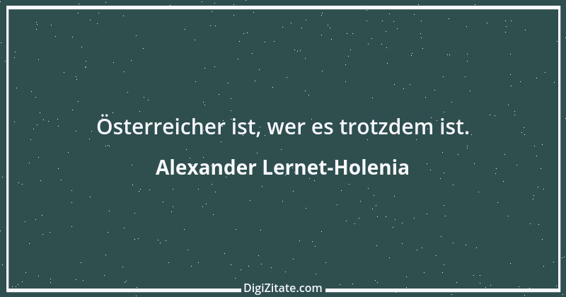 Zitat von Alexander Lernet-Holenia 2