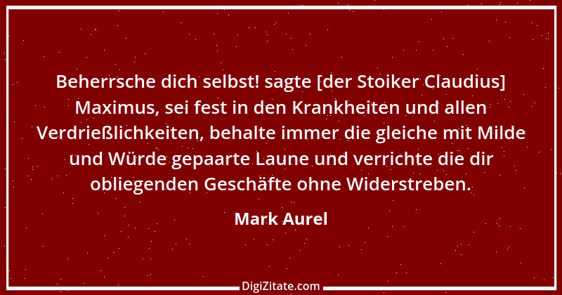 Zitat von Mark Aurel 73