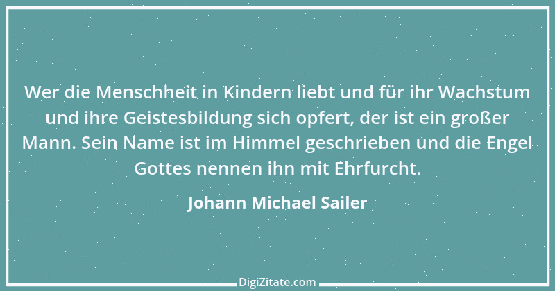 Zitat von Johann Michael Sailer 38