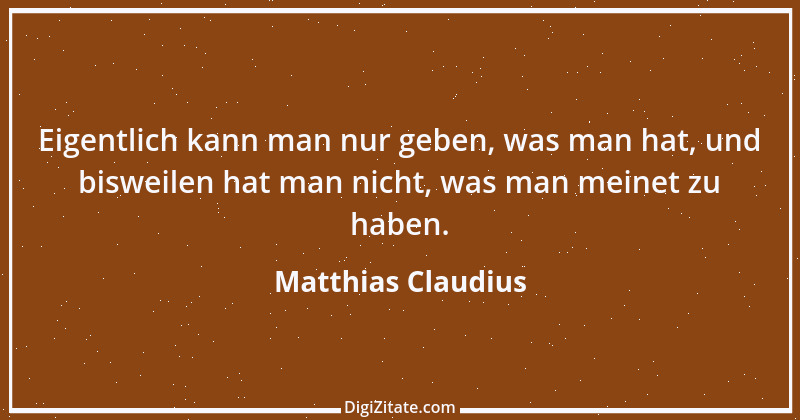 Zitat von Matthias Claudius 15