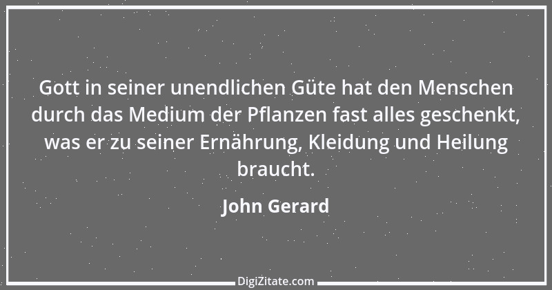 Zitat von John Gerard 2