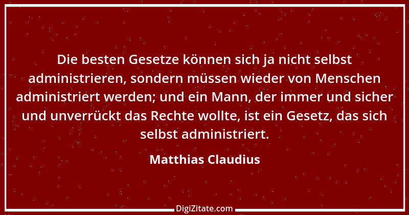 Zitat von Matthias Claudius 16