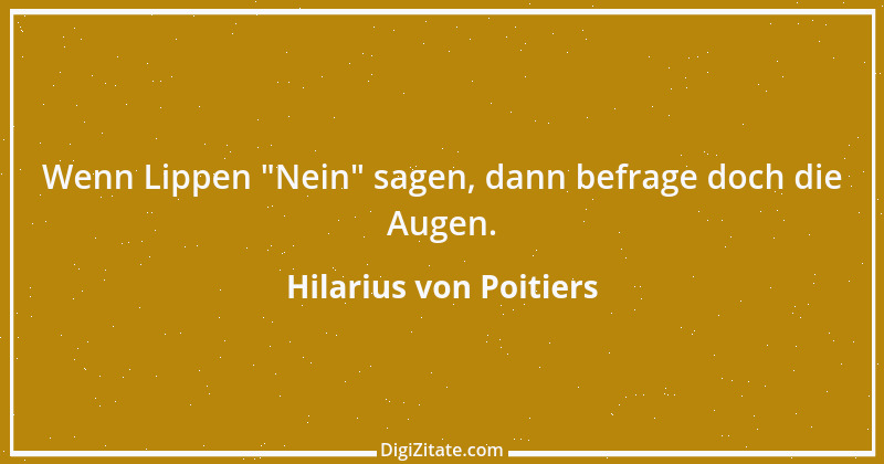 Zitat von Hilarius von Poitiers 1