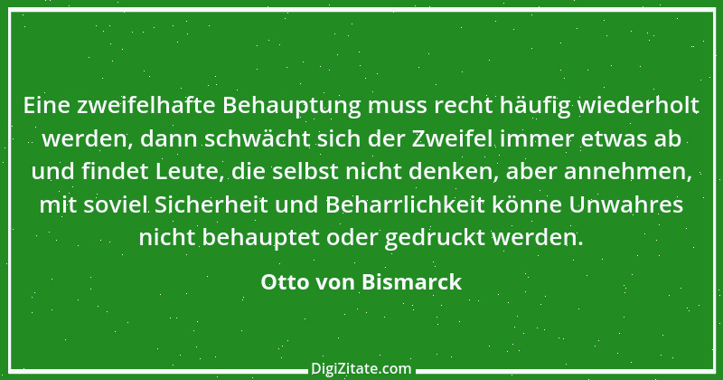 Zitat von Otto von Bismarck 17