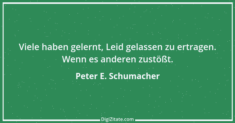 Zitat von Peter E. Schumacher 124