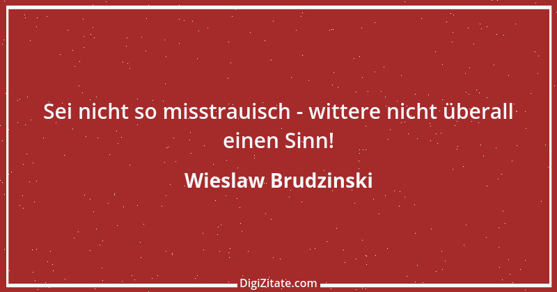 Zitat von Wieslaw Brudzinski 113