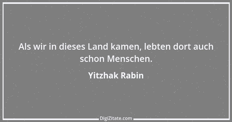 Zitat von Yitzhak Rabin 2